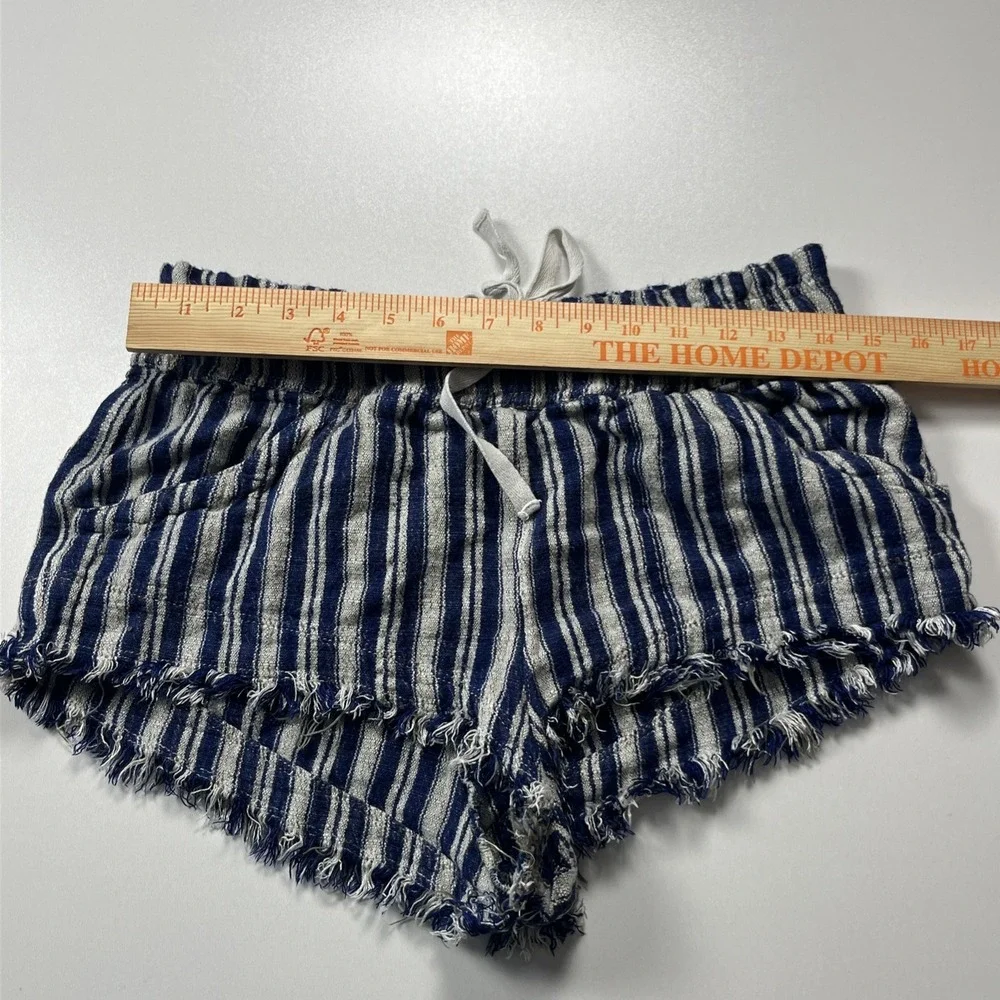 BDG Urban Outfitters Mini‎ Shorts Size L Linen Blend Striped Hot Pants Lot of 2